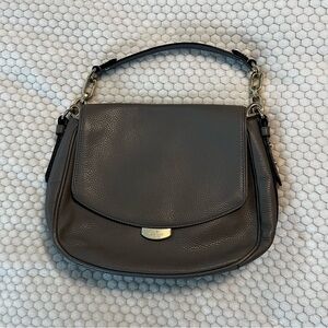 Kate Spade Alecia Mulberry Street crossbody bag in gray pebbled leather